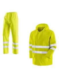 Completo da Lavoro Neri ad alta visibilità giacca e pantaloni Brema 461132