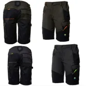Bermuda da Lavoro Neri Stretch multitasche bicolore Nice 437426