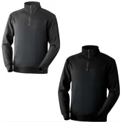 Felpa da Lavoro Neri mezza zip Anniston 455065