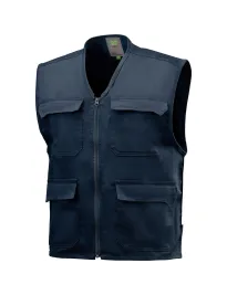 Gilet da Lavoro Neri multitasche portabadge Denver 422235