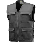 Gilet da Lavoro Neri multitasche portabadge Denver 422235
