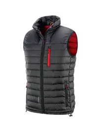 Gilet da lavoro Neri imbottito con colletto antivento Sion 422052
