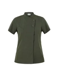 Fuori tutto - Giacca coreana manica corta da Lavoro Cuoco Giblor's Megan Lady 23P08G218 Taglia M Colore Verde Militare