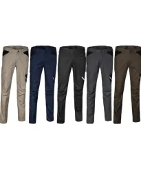Fuori tutto - Pantaloni da Lavoro Multitasche Stretch Invernali Cofra Ervedal V695-0 Taglia 2XL Colore Navy Nero