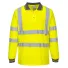 Fuori tutto - Polo da Lavoro Maniche Lunghe Alta Visibilità Portwest S277 Taglia M Colore Arancione
