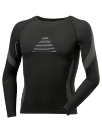 T-Shirt Intima in Tessuto Tecnico Manica Lunga 472072 Neri