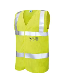 Gilet Ignifugo e Antistatico ad Alta Visibilità 98% Poliestere 2% Fibra Antistatica 436388 Neri