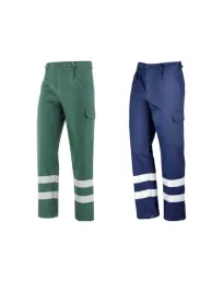 Pantalone da Lavoro in Tessuto 100% Cotone Sanforizzato 435230 Neri