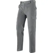 Pantalone da Lavoro Multitasche in Tessuto Cotone Stretch 97% Cotone 3% Elastan  Neri