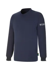 T-Shirt  Girocollo a Manica Lunga Multinorma in Tessuto Ignifugo 436382 Neri