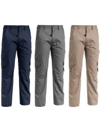 Pantaloni da Lavoro Multitasche Stretch 100% Cotone Sottozero Brasco E0203