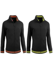 Felpa da Lavoro Stretch Da Donna Zip Intera Sottozero Butterfly Black Line E0932