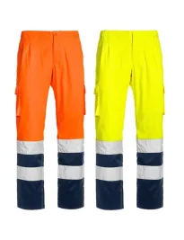 Pantaloni da Lavoro Alta Visibilità Multitasche Stretch Sottozero Pantalone H.V. Stretch 1590