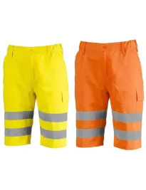 Bermuda da Lavoro Alta Visibilità Multitasche Sottozero Shorts H.V. 1570