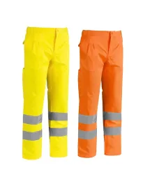 Pantaloni da Lavoro Alta Visibilità Multitasche Sottozero Pantalone H.V. 1560