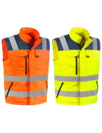 Gilet da Lavoro Alta Visibilità Multitasche Sottozero Valico 9815