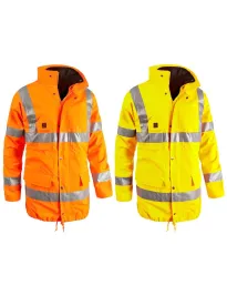 Parka da Lavoro Alta Visibilità Multitasche Impermeabile Sottozero Parka 2300