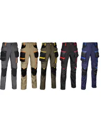 Pantaloni da Lavoro Stretch Elasticizzati Multitasche Cofra Mureck
