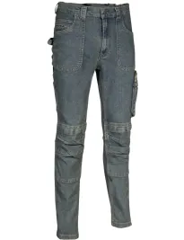 Jeans da Lavoro Stretch Elasticizzati Multitasche Cofra Dùsseldorf