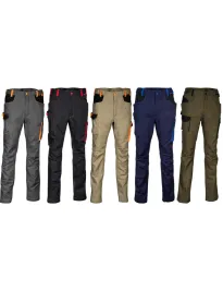 Pantaloni da Lavoro Stretch Elasticizzati Multitasche Cofra Mompach