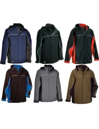 Giacca con Cappuccio da Lavoro Softshell Stretch Elasticizzata Multitasche Cofra Norway