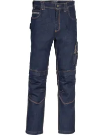 Jeans da Lavoro Stretch Elasticizzati Multitasche Cofra Tough