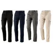 Pantalone Multitasche con ginocchia rinforzate 437335 Neri