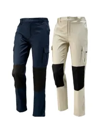 Pantalone Multitasche con  Ginocchia Rinforzate  437341 Neri