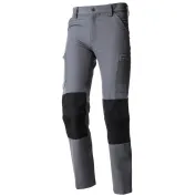 Pantalone da Lavoro Multitasche in Tessuto Stretch 437470 Neri