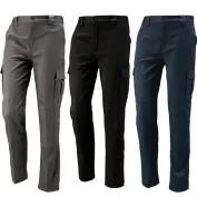 Pantalone Multitasche con Ginocchia Rinforzate 437343 Neri