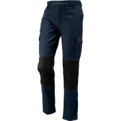 Pantalone da Lavoro Pesante con Ginocchia Rinforzate 437436 Neri