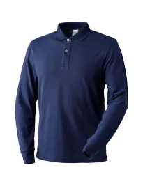 Polo Manica Lunga 100% Cotone 471048 Neri