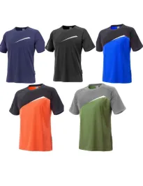 T-Shirt da Lavoro a Tessuto Tecnico Identity Neri 471120