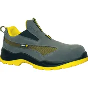 Scarpe Antinfortunistiche Slip On Protettiva Bassa in Crosta Bovina Scamosciata 510211 Neri