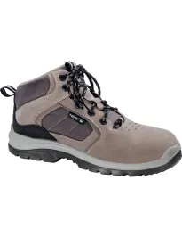 Scarpe Antinfortunistiche Alte in Crosta Bovina Scamosciata 515803 Neri