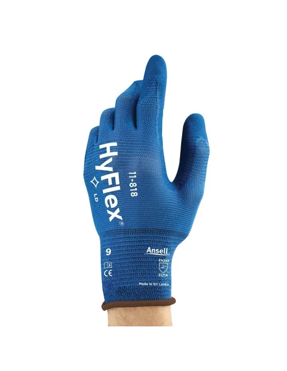 Guanti Da Lavoro Ansell HyFlex 11-624 In Dyneema – Taglia 9/L, Anti-taglio, Rivestimento PU, Lavabili, 12 Paia - 5