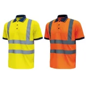 3 Pezzi - Polo da Lavoro Alta Visibilità U-Power Neon