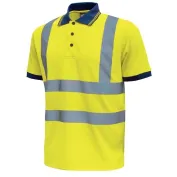 3 Pezzi - Polo da Lavoro Alta Visibilità U-Power Neon