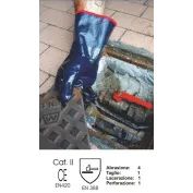 Guanti Showa 7199NC in Nitrile e cotone Jersey rinforzato