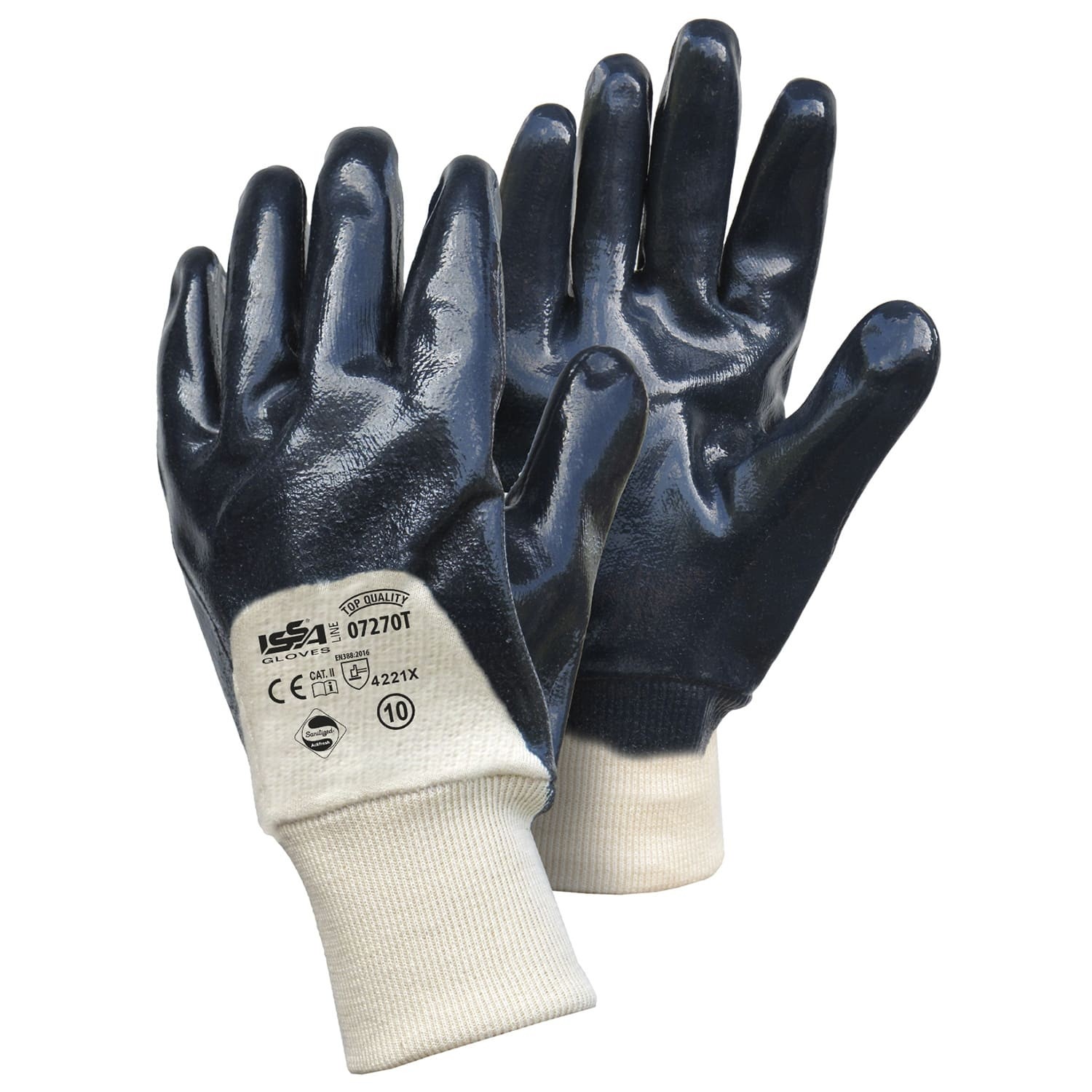 Basic Care Blue Nitrile Disposable Gloves, Powder Free, Size S, 100 Units - Foto 5