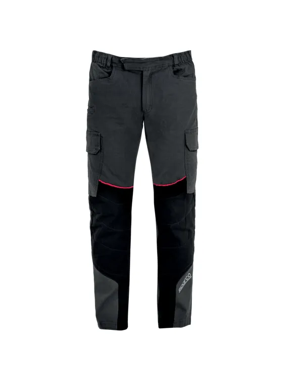 Pantaloni da lavoro Sparco HOUSTON Cargo-Tech Elasticizzati con inserti su  ginocchia Multitasche