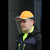 100 pezzi - Visiera APET per Bump Cap 300 Micron Portwest CV18