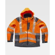 Giacca da Lavoro Workshell Alta Visibilità con Cappuccio S9211 - Workteam