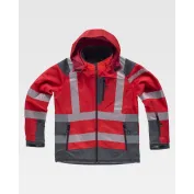 Giacca da Lavoro Workshell Alta Visibilità con Cappuccio S9212 - Workteam