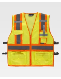 Gilet Alta Visibilità con Cerniera e Tasche C3623 - Workteam
