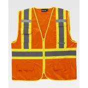 Gilet da Lavoro Alta Visibilità con Cerniera e Tasche C3621 - Workteam