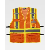 Gilet da Lavoro Alta Visibilità con Cerniera Regolazione Laterale C3622 - Workteam