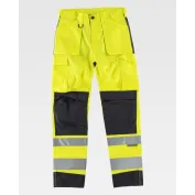 Pantalone da Lavoro Multitasche Combinato Alta Visibilità C2912 - Workteam