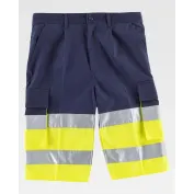 Bermuda da Lavoro Bicolore Alta Visibilità C4005 - Workteam