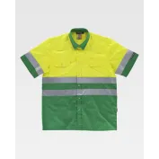 Camicia da Lavoro Combinata Manica Corta Alta Visibilità C3812 - Workteam